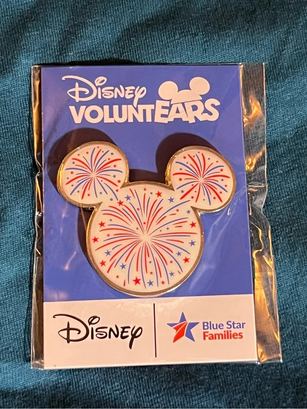 1 Set Of Disney VoluntEARS Pins: Mickey/Moon, Mickey Fireworks & Mickey/Minnie!